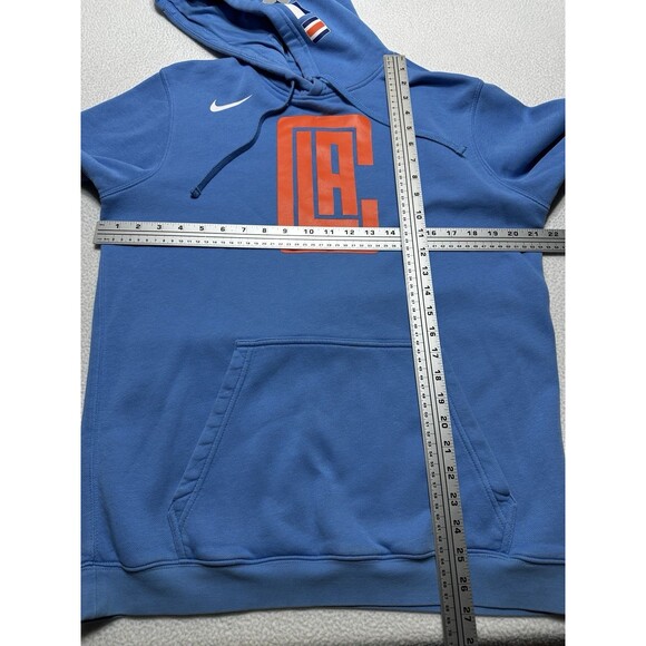LA Clippers Nike Hoodie Sweatshirt Light Blue Oversized Medium Basketball NBA - Picture 8 of 12